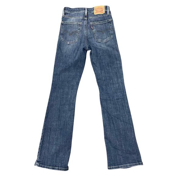 Levi's 725 Women’s High Rise Bootcut Jeans Size 25 x 28 inseam Blue - Picture 2 of 12